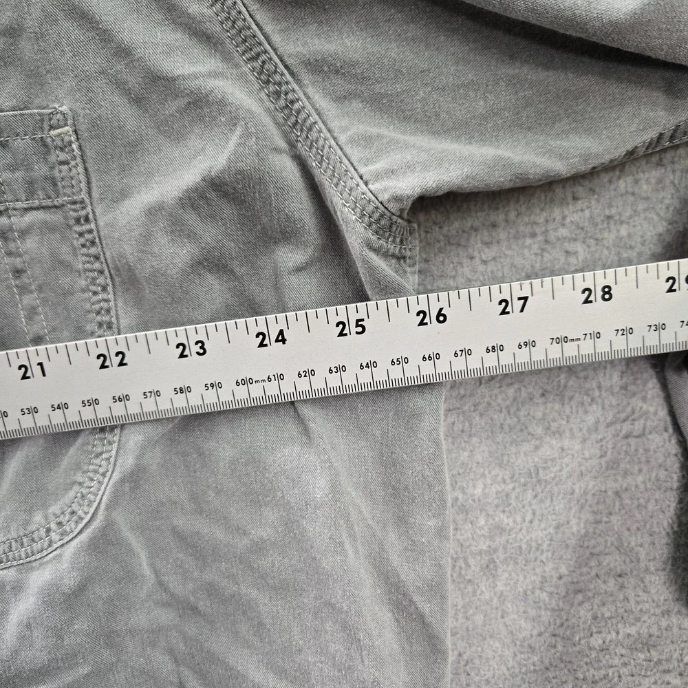 VINTAGE Levi's Men Button Up Shirt XL Gray Denim Long‎ Sleeve 90s